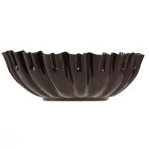 daiktų Žvakių laikiklis vintažinė torto forma tamsiai ruda Ø11,5cm 4vnt