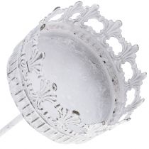 daiktų Žvakidė balta antikvarinė Ø7cm H12cm 1 vnt