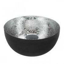daiktų Žvakidė Black Silver Stick Žvakidė Ø10cm H5cm