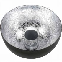 daiktų Žvakidė Black Silver Stick Žvakidė Ø10cm H5cm
