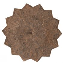 daiktų Žvakidės priklijuojamos Ø11cm, aukštis 8cm, rūdžių efektas, 4 vnt.
