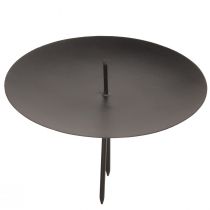 daiktų Žvakidė metalui užkišti Adventui juoda Ø8cm 4 vnt