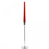 daiktų Žvakidė sidabro metalo dekoravimo žvakidė lazdinėms žvakėms H31cm