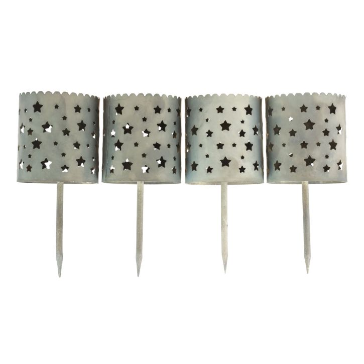 Žvakidė Advento vainikui klijuoti Ø6,5cm H14cm 4vnt