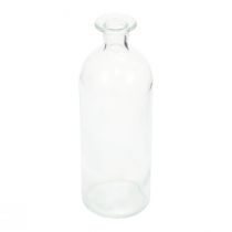 Žvakidės dekoratyviniai buteliukai mini vazos stiklas skaidrus H19,5cm 6vnt