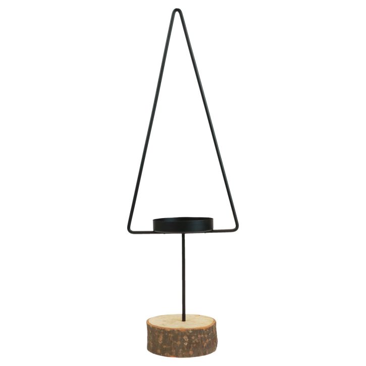 daiktų Žvakidė Kalėdinė, arbatinės žvakidės metalinė juoda 37cm