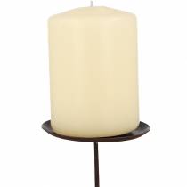 Žvakidė ruda Ø6cm 4vnt