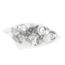 daiktų Žvakių laikiklis su dygliu sidabru Ø5cm 36 vnt