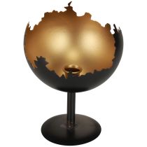 Stalo puošmena Kalėdinė žvakidė metalinė 19cm Ø15cm