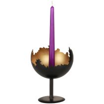 Stalo puošmena Kalėdinė žvakidė metalinė 19cm Ø15cm