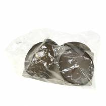 daiktų Įkraunamas žvakių laikiklis 8cm ruda 4 vnt