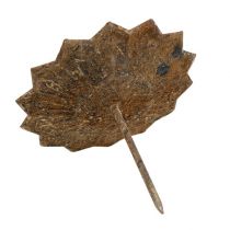 daiktų Žvakių laikiklis arbatinės žvakidės laikikliui klijuoti rudas H8,5cm 4vnt