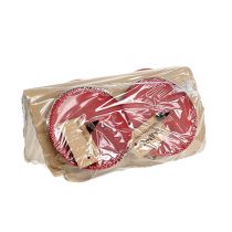 daiktų Žvakių laikiklis klijuoti raudonas Ø8cm 4vnt