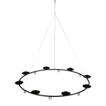 Žvakidė juoda pakabinama žvakidė žvakidėms Ø39cm