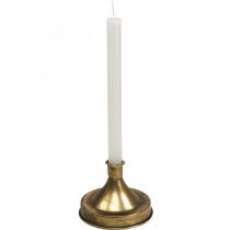 daiktų Žvakidė Auksinė metalinė Žvakidė Antikvarinė išvaizda H8,5cm