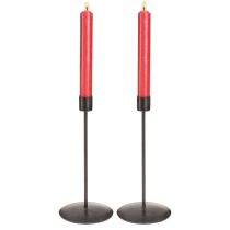 daiktų Žvakidės, antikvarinės rudos spalvos, aukštis 21,5 cm, 2 vnt.