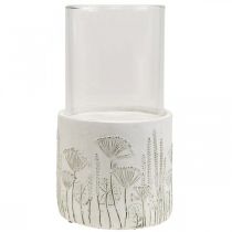 daiktų Žvakidės žibinto stiklas su pagrindu Ø17cm H32cm