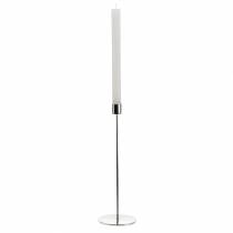daiktų Metalinis žvakidžių rinkinys kūginėms žvakėms sidabras Ø2.2cm H28cm 2vnt.