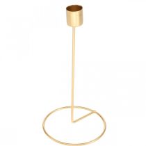 daiktų Žvakidė auksinė metalinė dekoratyvinė lazdelė žvakidė Ø10cm H20cm