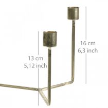 daiktų Žvakidė žvakių padėklui šampano metalo 37 × 17 × 18cm