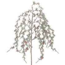 daiktų Dirbtinė pušies šaka su kankorėžiais, dekoratyvinė pušies šaka, dirbtinė, 80 cm, 3 vnt.