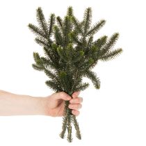 daiktų Dirbtinė eglės šaka stalo dekoravimui ir kompozicijoms, 45 cm, 3 vnt.