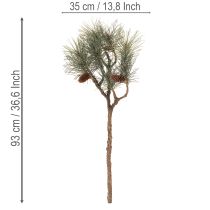 daiktų Dirbtinė pušies šaka su kankorėžiais, svetainės dekoracija, 93 cm