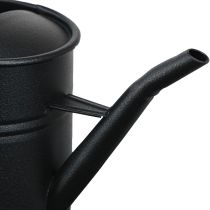 daiktų Maža dekoratyvinė laistytuvas juodas metalas 30x13x17cm 1,7l