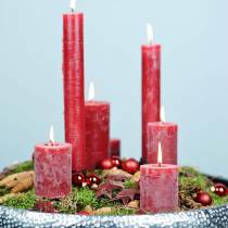 daiktų Kokoso žvaigždė raudona 5cm 50vnt kalėdinės dekoracijos dekoratyvinės žvaigždės