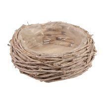 Pinti krepšelis augalų krepšelis skalbtas baltas Ø20cm H10cm
