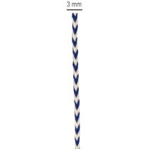 daiktų Dryžuota dovanų juostelė/virvelė kūrybiškam dekoravimui, 3 mm storio, 20 m ilgio