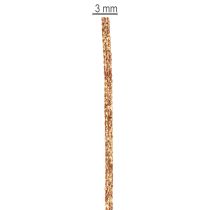 daiktų Blizganti dekoratyvinė virvelė ritinėlyje rankdarbiams ir dekoravimui, 3 mm storio, 20 m ilgio