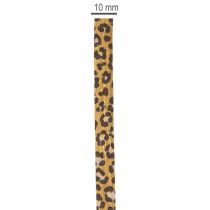 daiktų Garbanota juostelė, leopardo raštas, dovanų juostelė kūrybiškam pakavimui, 10 mm, 100 m