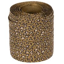 daiktų Garbanota juostelė, leopardo raštas, dovanų juostelė kūrybiškam pakavimui, 10 mm, 100 m
