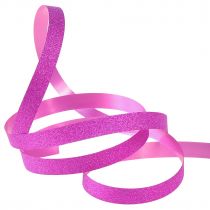 daiktų Dovanų juostelė su Glitter Magnetico Metallic Pink 10mm 100m