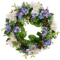 Vainikas Hortenzija/Uogos Violetinė Ø30cm