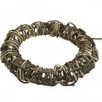 daiktų Didelis dekoratyvinis vainikas Ø50cm, pagamintas iš vynuogių - natūralus durų vainikas, pagamintas iš medžio ir gluosnio, universalus dekoravimui