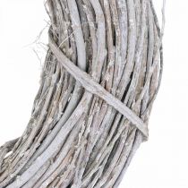 Deco vainikas baltintas Ø35cm Shabby Chic durų vainikas stalo dekoravimas