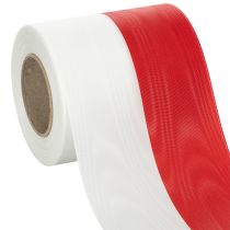 daiktų Muaro baltai raudonos vainikų juostelės 100 mm
