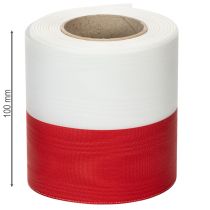 daiktų Muaro baltai raudonos vainikų juostelės 100 mm