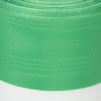 daiktų Žalia ir balta muaro rašto vainiko juostelė, 100 mm x 25 m - tautinė juostelė, taftos apvadas, kaspinėlis, dekoratyvinė juostelė