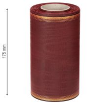 daiktų Bordo vainiko juostelė su auksiniu kraštu, 175 mm, dekoratyvinė