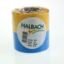 daiktų Mėlyna ir geltona muaro vainiko juostelė, 100 mm, tautinė juostelė, klubo juostelė, dekoratyvinė juostelė, šventinė gedulo juostelė, acetatas