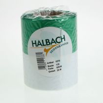 daiktų Muaro vainiko juostelė 125 mm x 25 m žalia ir balta spalvos, taftos austa juostelė, tautinė juostelė, dekoratyvinė juostelė