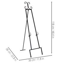 daiktų Dekoratyvinis vainikų laikiklis su stabiliu pagrindu, puikiai tinka kaip universalus aksesuaras, 118 cm