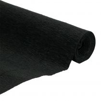 daiktų Floristinis Krepinis popierius Juodas 50x250cm
