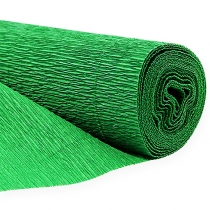 daiktų Floristinis Krepinis popierius žalias 50x250cm