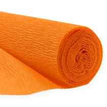 daiktų Floristinis krepinis popierius oranžinis 50x250cm