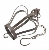 daiktų Metalinė karūnėlė kabinti su kabliu rūdžių rudos spalvos Ø11cm H17cm
