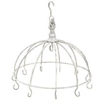 daiktų Virtuvės karūnėlė Virtuvės kabykla Metalinė Balta Shabby Chic Ø31,5cm